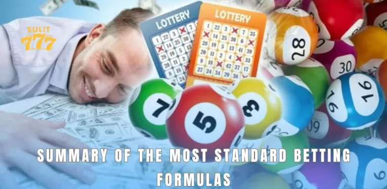 Summary of the most standard betting formulas