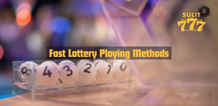 Fast lottery playing methods